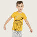 Garfield Print Short Sleeves T-shirt and Pyjama Set-Nightwear-thumbnail-1