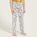 Garfield Print Short Sleeves T-shirt and Pyjama Set-Nightwear-thumbnail-2