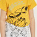 Garfield Print Short Sleeves T-shirt and Pyjama Set-Nightwear-thumbnailMobile-3