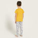 Garfield Print Short Sleeves T-shirt and Pyjama Set-Nightwear-thumbnailMobile-4
