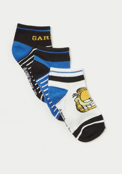 Garfield Print Socks - Set of 3-Socks-image-1