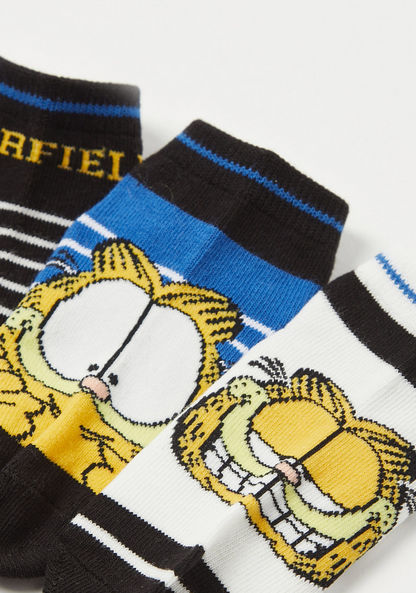 Garfield Print Socks - Set of 3-Socks-image-2