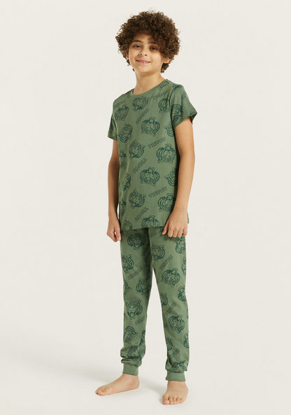 Juniors Printed T-shirts and Pyjamas - Set of 2-Nightwear-image-6