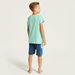 Juniors Gamer Print Short Sleeves T-shirt and Shorts Set-Nightwear-thumbnail-4