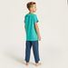 Juniors Colourblock T-shirt and Pyjama Set-Nightwear-thumbnail-4