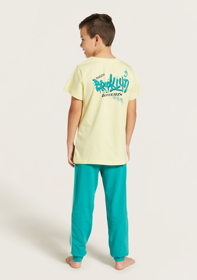 Juniors Assorted T-shirt and Pyjamas - Set of 2-Nightwear-image-4