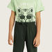 Juniors Printed Crew Neck T-shirt and Pyjama Set-Nightwear-thumbnailMobile-3