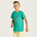Juniors Graphic Print Short Sleeves T-shirt and Shorts Set-Nightwear-thumbnailMobile-1