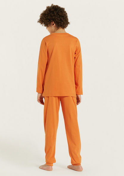 Juniors Printed T-shirt and Pyjamas - Set of 3-Nightwear-image-9