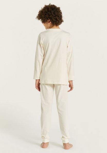 Juniors Printed T-shirt and Pyjamas - Set of 3-Nightwear-image-7