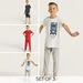 Juniors Printed T-shirt and Pyjama - Set of 3-Nightwear-thumbnailMobile-0
