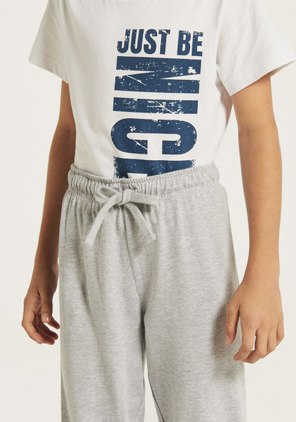 Juniors Printed T-shirt and Pyjama - Set of 3-Nightwear-image-4