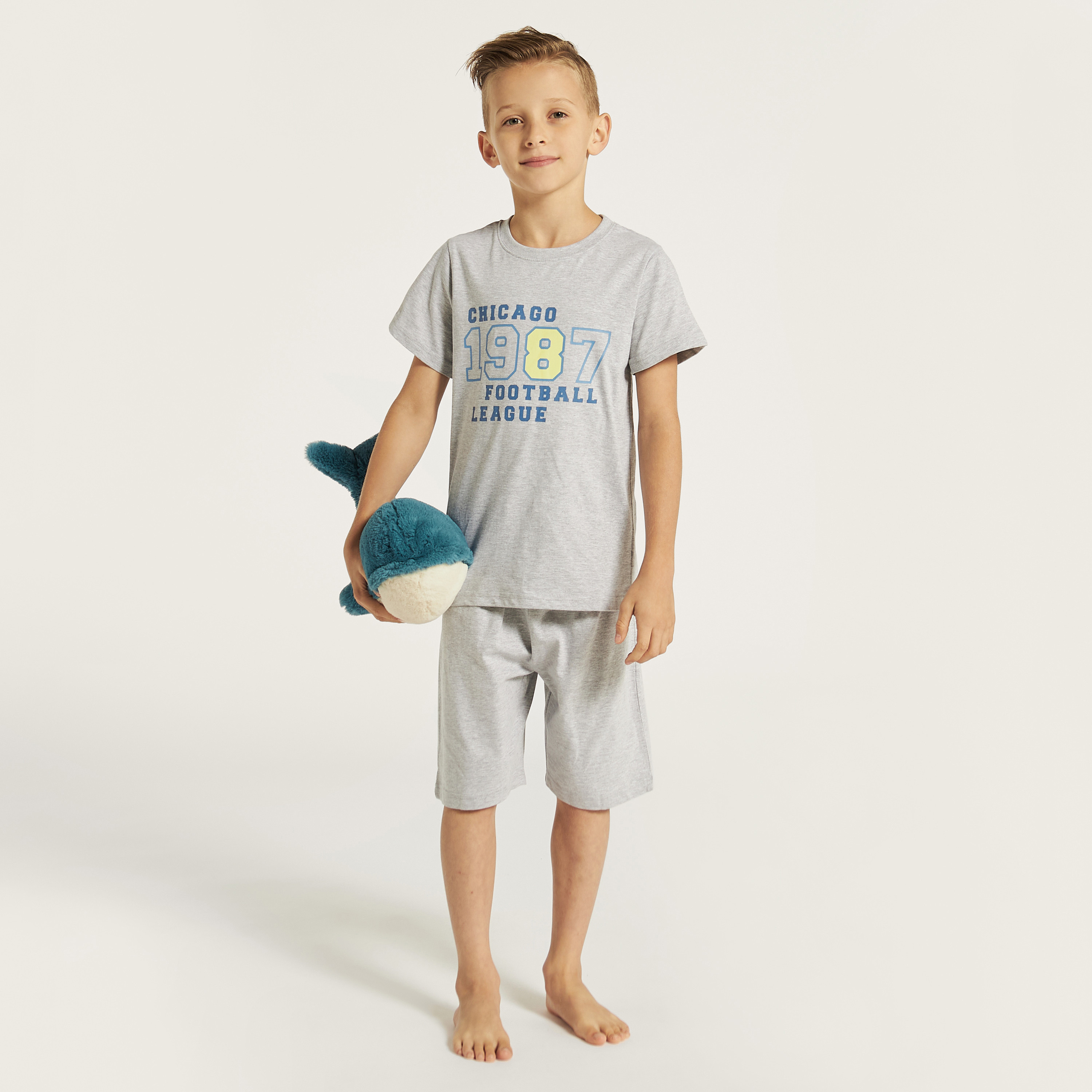 Juniors Printed T-shirts and Pyjamas - Set of 3-boys-clothing-nightwear-image-2