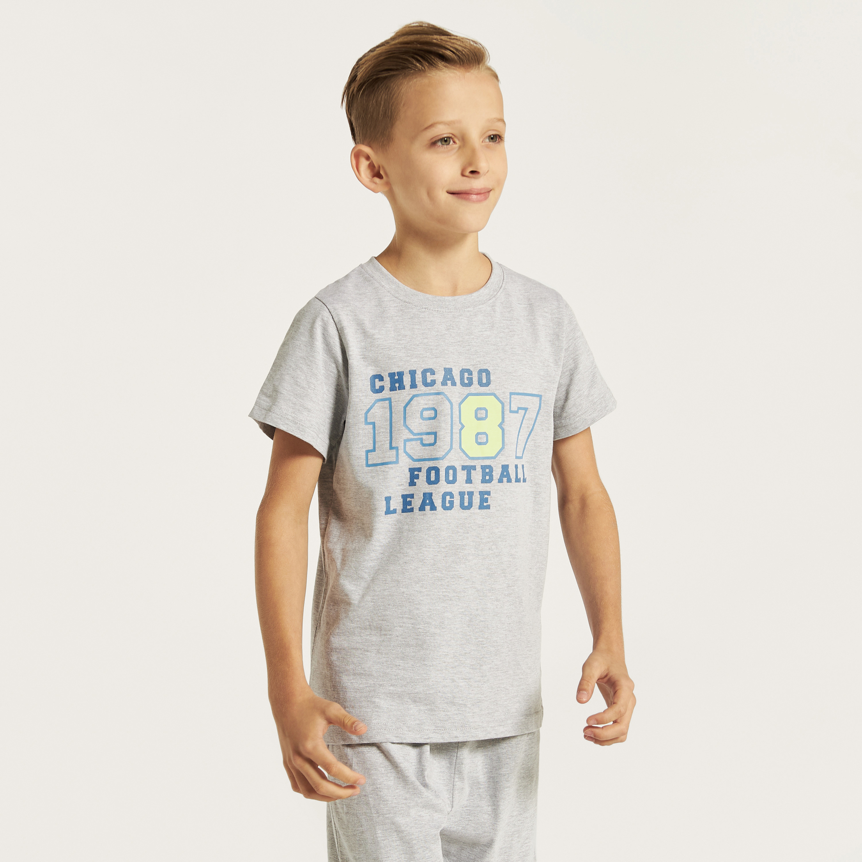 Juniors Printed T-shirts and Pyjamas - Set of 3-boys-clothing-nightwear-image-3