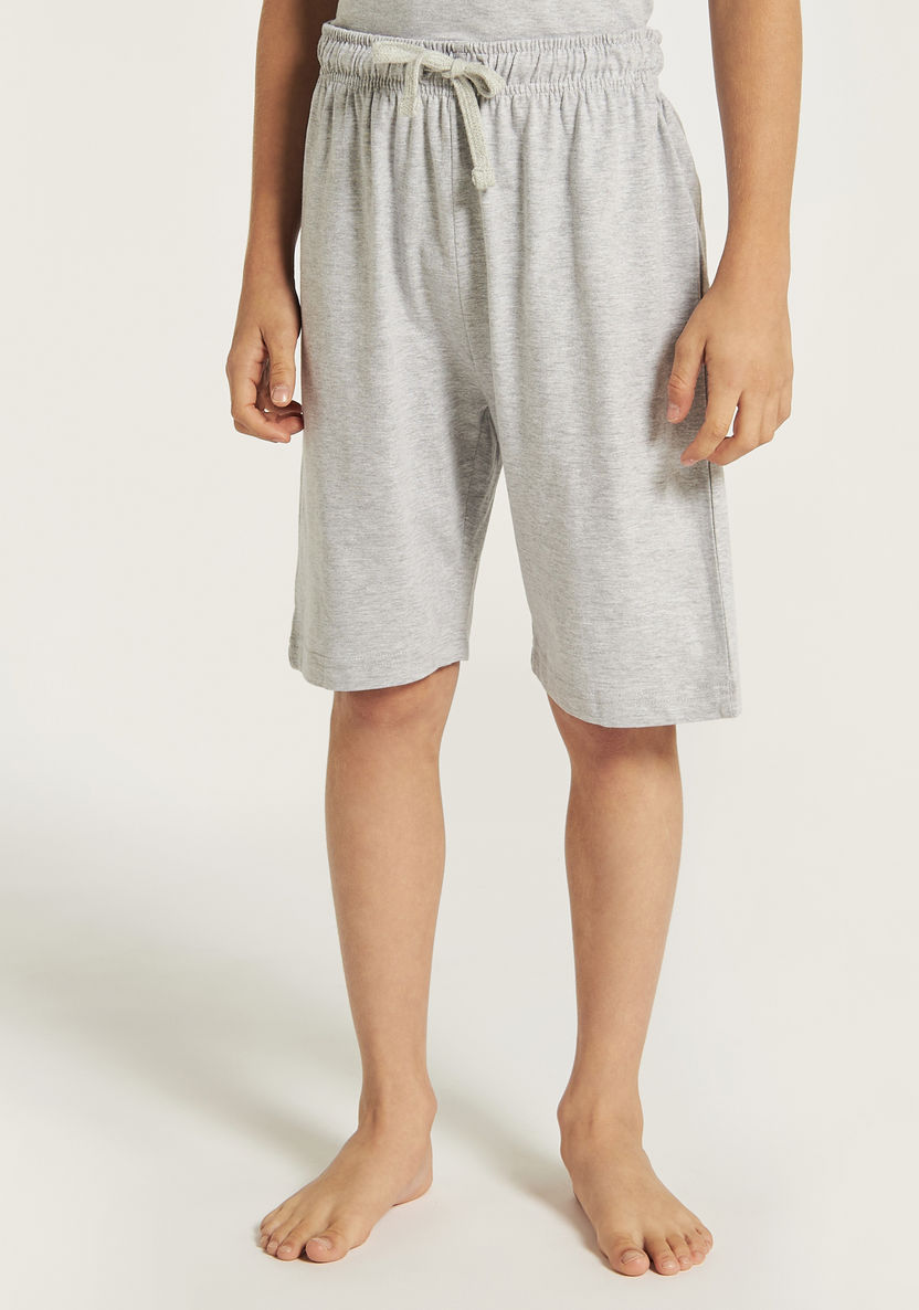 Juniors Printed T-shirts and Pyjamas - Set of 3-Nightwear-image-3