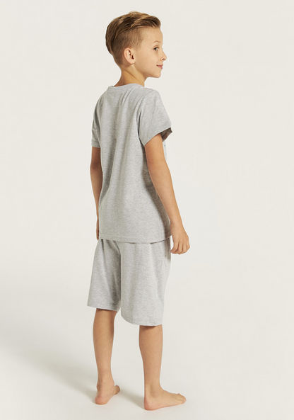 Juniors Printed T-shirts and Pyjamas - Set of 3-Nightwear-image-5