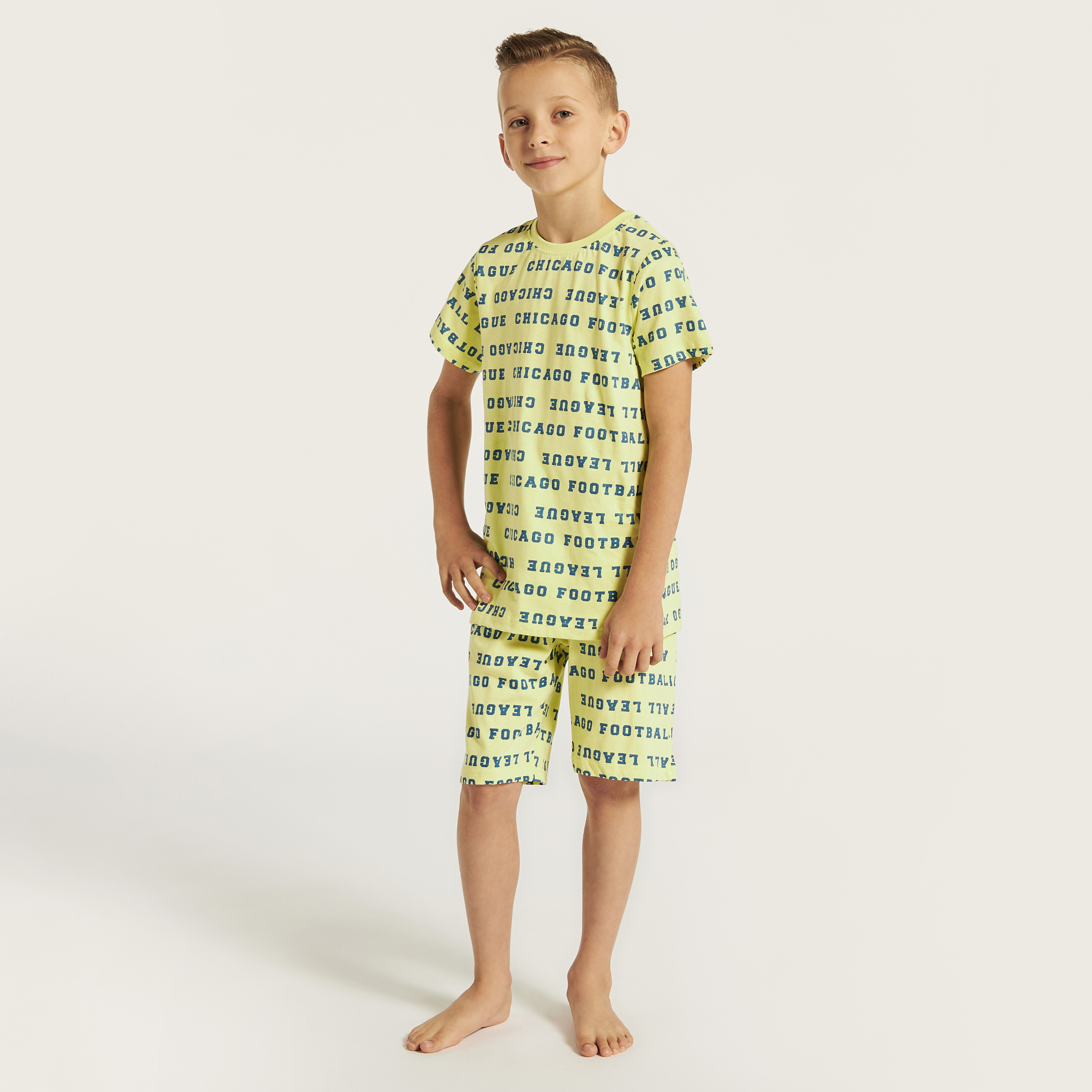 Juniors Printed T-shirts and Pyjamas - Set of 3-boys-clothing-nightwear-image-8
