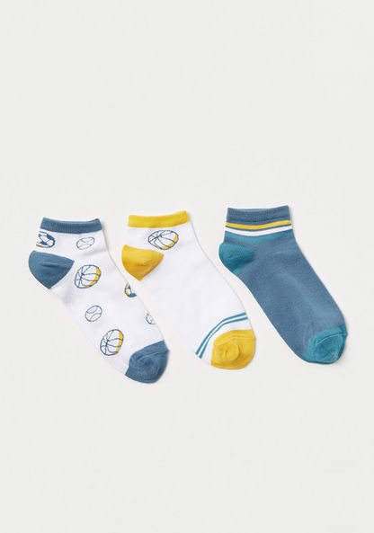 Juniors Printed Socks - Set of 3-Socks-image-0
