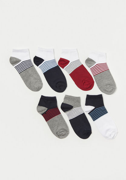 Juniors Striped Socks - Set of 7-Socks-image-0