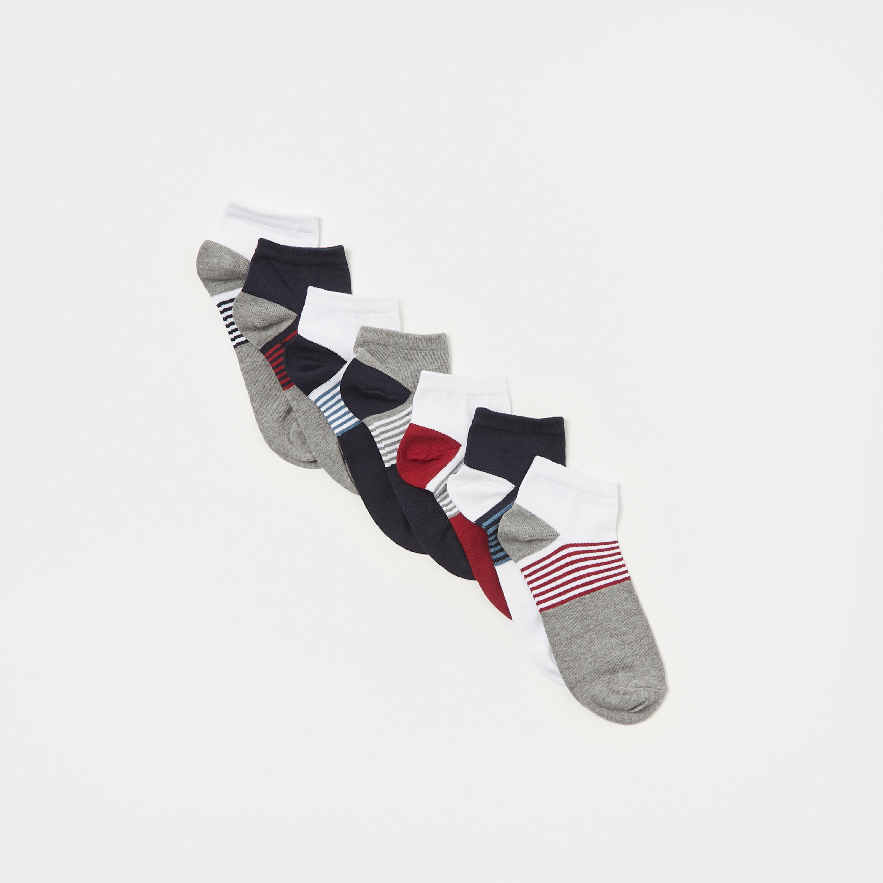 Juniors Striped Socks - Set of 7-boys-accessories-socks-image-2