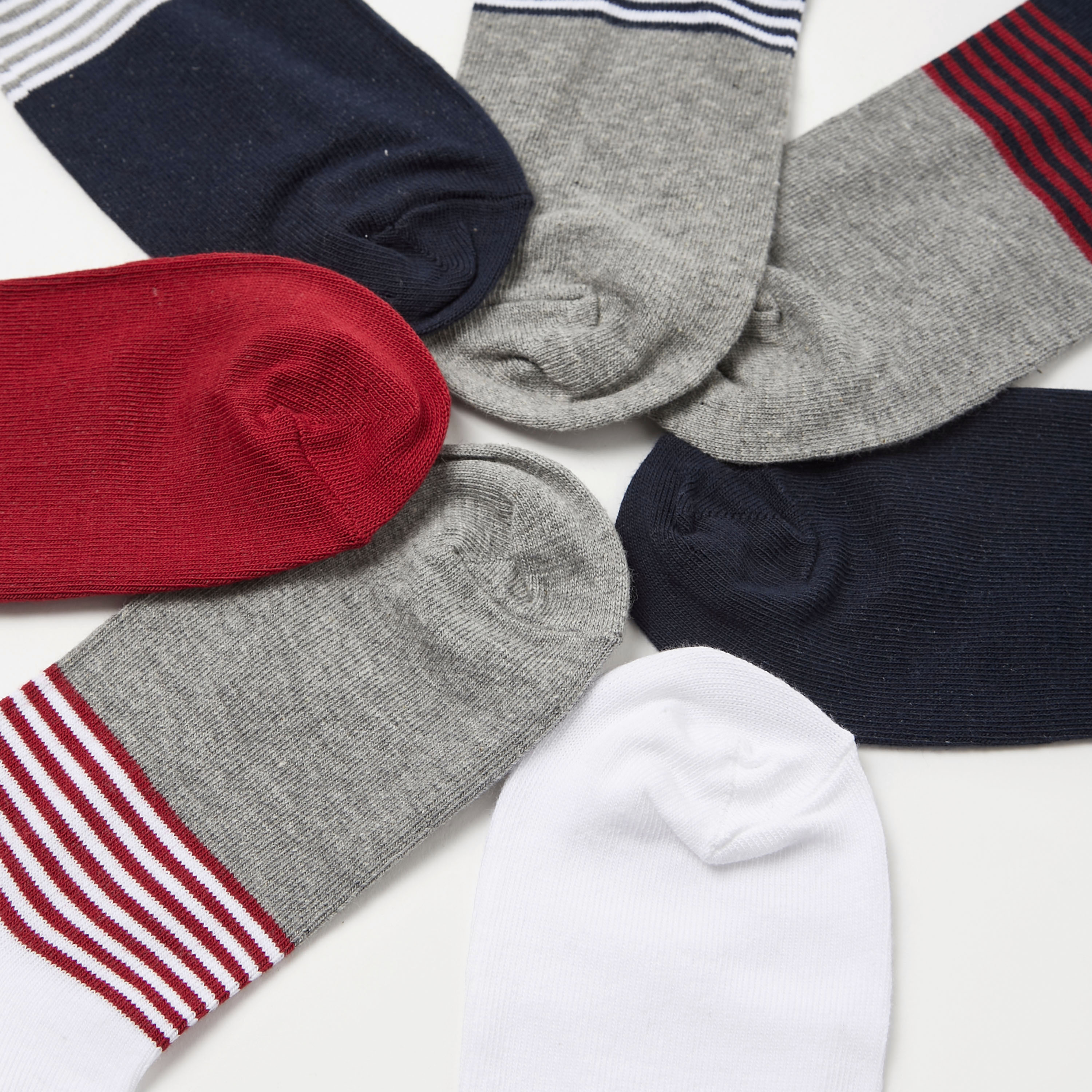 Juniors Striped Socks - Set of 7-boys-accessories-socks-image-4