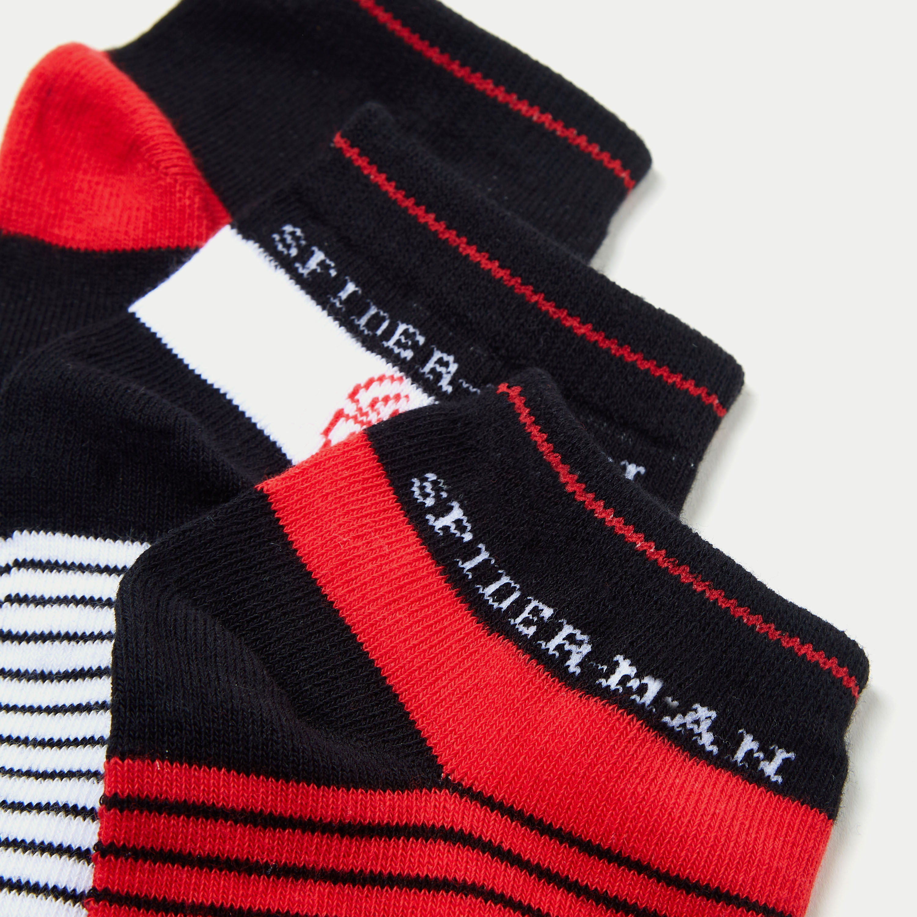 Spider-Man Print Ankle Length Socks - Set of 3-boys-accessories-socks-image-3