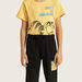 Garfield Print T-shirt and Pyjama Set-Nightwear-thumbnailMobile-3