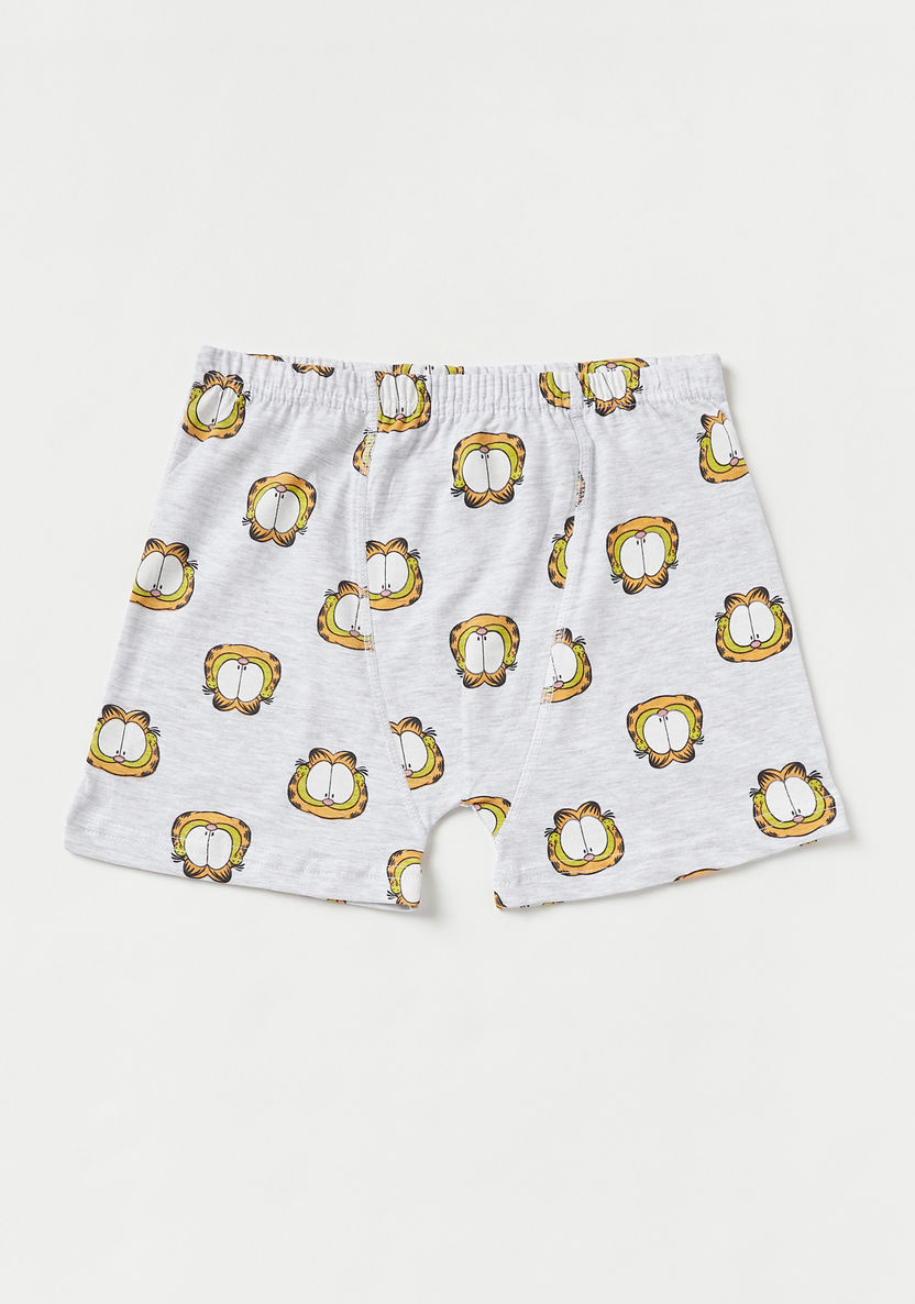 Garfield Print Boxers - Set of 3-Boxers and Briefs-image-1