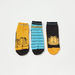 Garfield Print Ankle Length Socks - Set of 3-Socks-thumbnailMobile-1