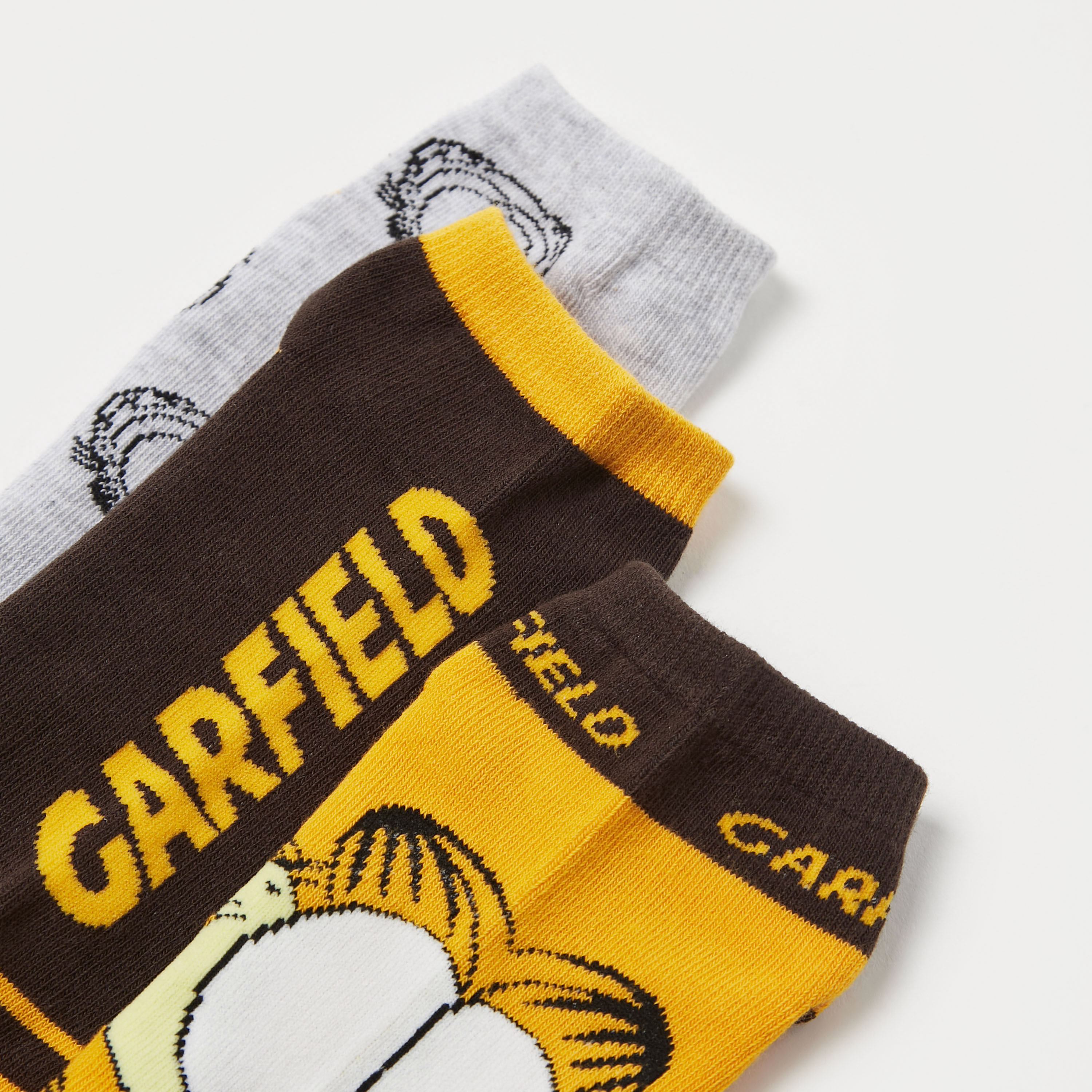 Garfield Print Socks - Set of 3-boys-accessories-socks-image-3