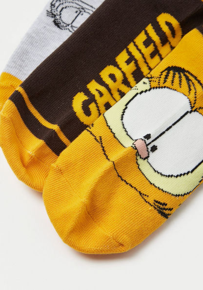 Garfield Print Socks - Set of 3-Socks-image-3