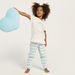 Juniors Unicorn Print T-shirt and Striped Pyjama Set-Pyjama Sets-thumbnail-0