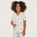 Juniors All-Over Floral Print Shirt and Pyjama Set-Pyjama Sets-thumbnail-1