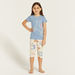 Juniors Printed T-shirts and Pyjamas - Set of 2-Pyjama Sets-thumbnailMobile-1