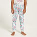 Juniors Floral Print T-shirt and Pyjama Set-Pyjama Sets-thumbnail-2
