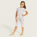 Juniors Printed T-shirt and Pyjama - Set of 3-Pyjama Sets-thumbnailMobile-1