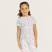 Juniors Printed T-shirt and Pyjama - Set of 3-Pyjama Sets-thumbnail-2