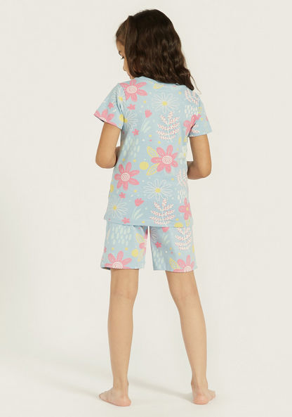 Juniors Printed T-shirts and Pyjamas - Set of 3-Pyjama Sets-image-7