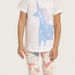 Juniors Unicorn Print T-shirt and Pyjamas - Set of 3-Pyjama Sets-thumbnail-4