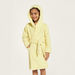 Juniors Textured Bath Robe with Belt Tie-Ups and Hood-Towels and Flannels-thumbnailMobile-1