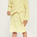 Juniors Textured Bath Robe with Belt Tie-Ups and Hood-Towels and Flannels-thumbnailMobile-3