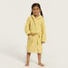 Juniors Textured Bathrobe with Hood and Tie-Up Belt-Towels and Flannels-thumbnail-1