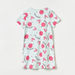 Juniors All-Over Print Night Dress with Short Sleeves-Nightwear-thumbnailMobile-3