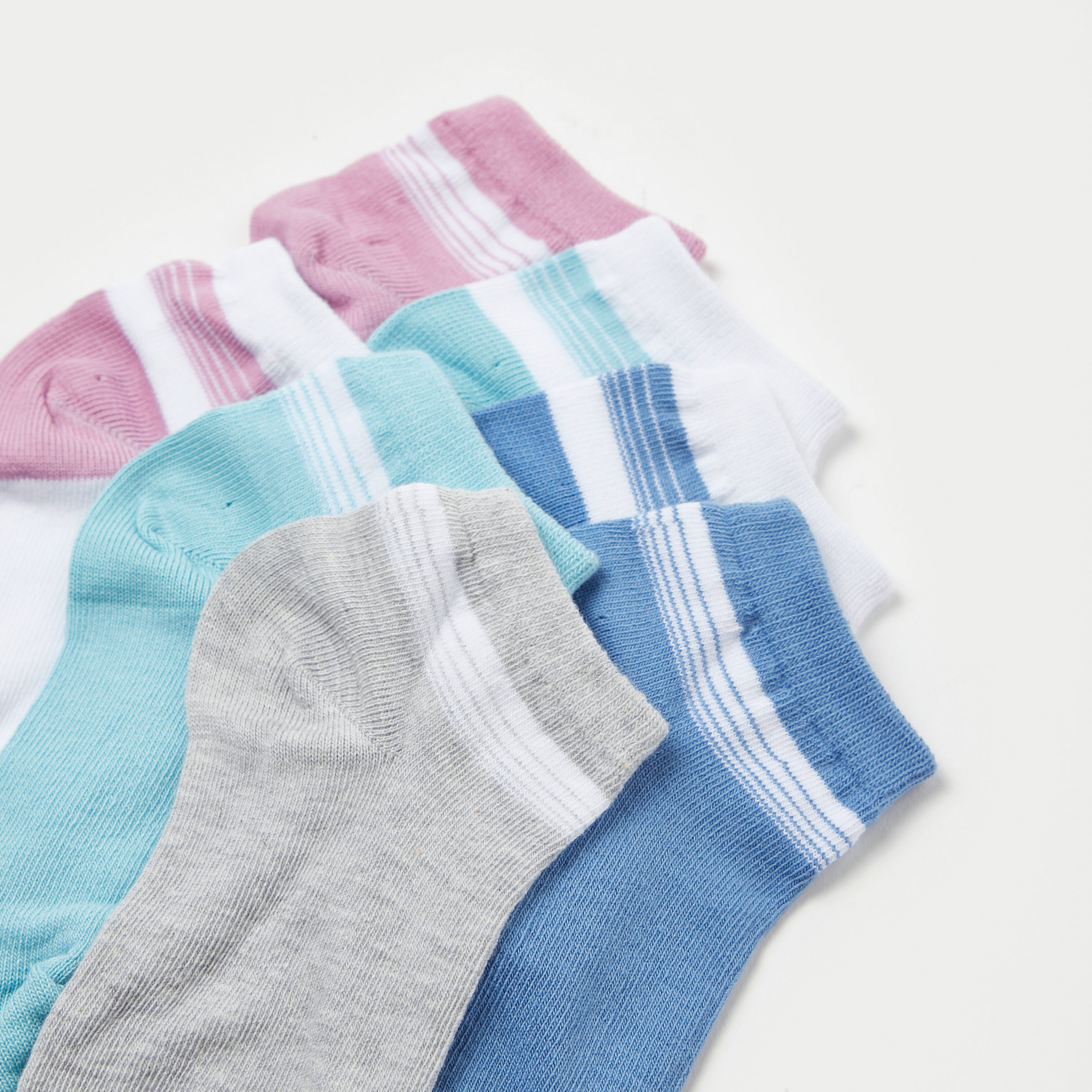 Juniors Solid Socks - Set of 7-girls-accessories-socks-image-3