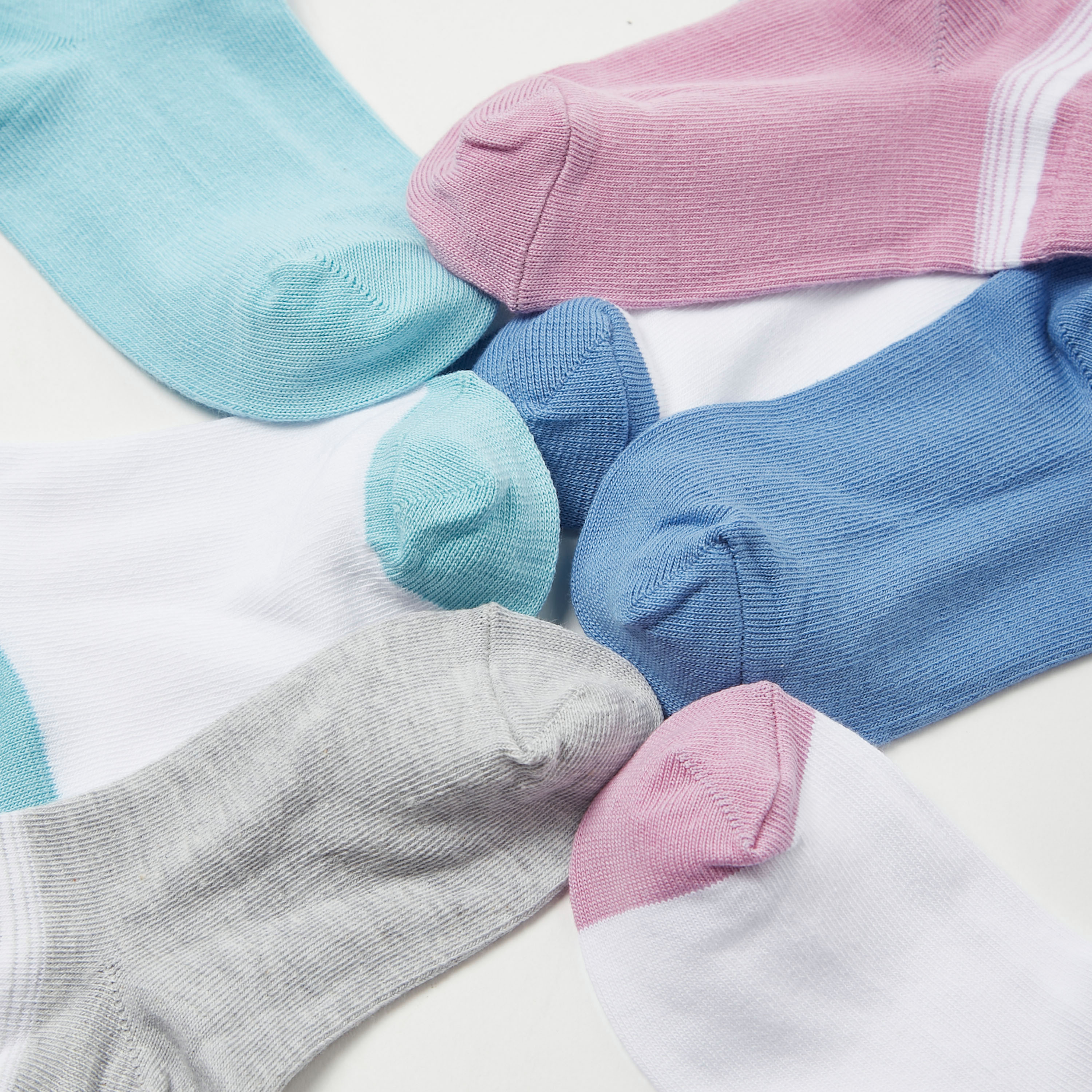 Juniors Solid Socks - Set of 7-girls-accessories-socks-image-4