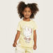 Sanrio Hello Kitty Print T-shirt and Pyjama Set-Pyjama Sets-thumbnail-1