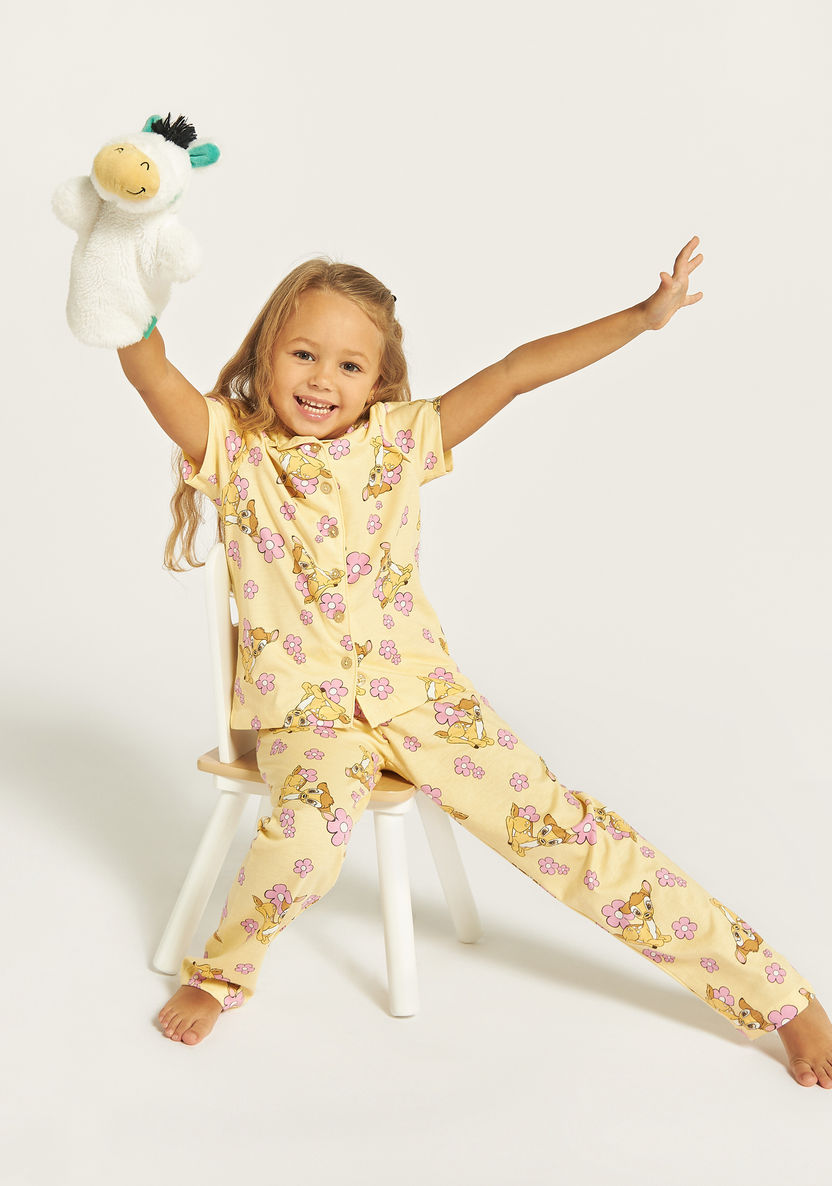 Disney Bambi Print Shirt and Pyjama Set-Nightwear-image-0