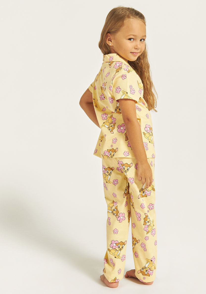 Disney Bambi Print Shirt and Pyjama Set-Nightwear-image-2