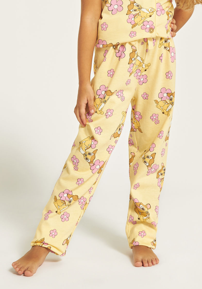 Disney Bambi Print Shirt and Pyjama Set-Nightwear-image-4