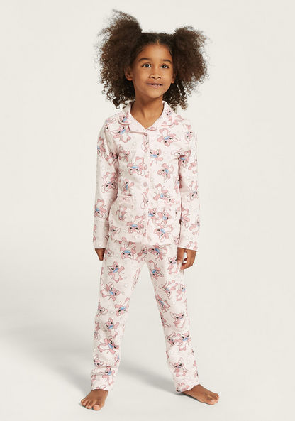 Disney All-Over Lilo & Stitch Print Shirt and Pyjama Set-Nightwear-image-0